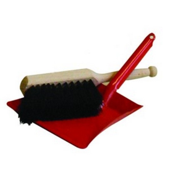 Stoffer en Blik set, Rood  (192815), uit assortiment