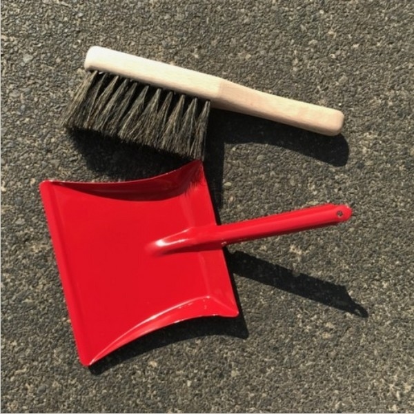 Stoffer en Blik set, Rood  (192815), uit assortiment