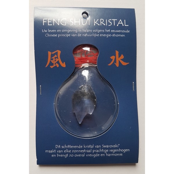 Swarovski - Blad 32x20mm - Feng Shui kaartje