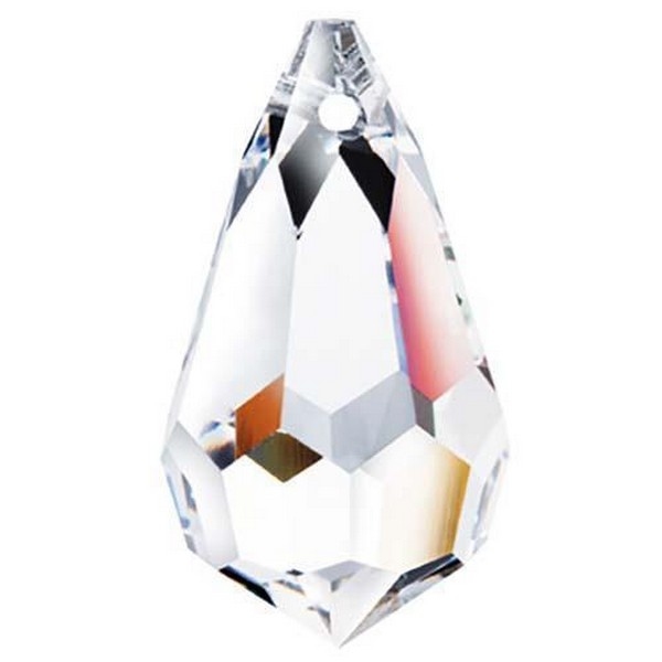 Swarovski - Druppel 20x12mm, nog 9 stuks