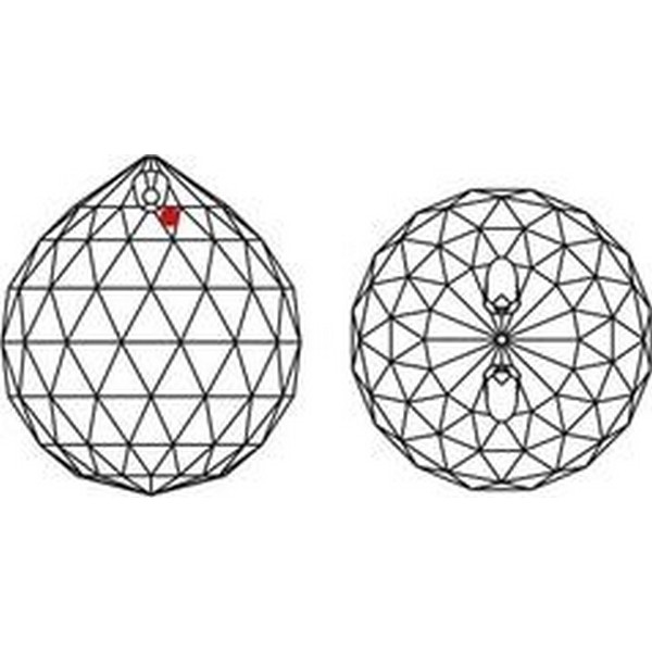 Swarovski - Facet-bol 30mm  ( 3x uit een partijtje )