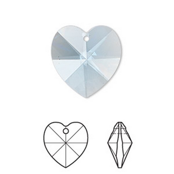 Swarovski - Hartje 20mm, aanbieding  (minder facetten)