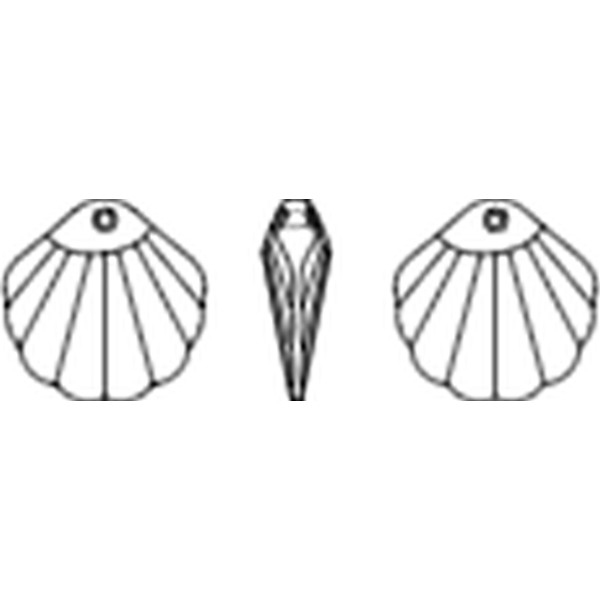 Swarovski - Schelp 28mm  ( 4x uit een partijtje )