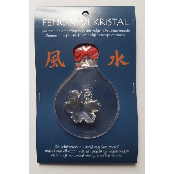 Swarovski - Sneeuwvlok 30mm - Feng Shui kaartje