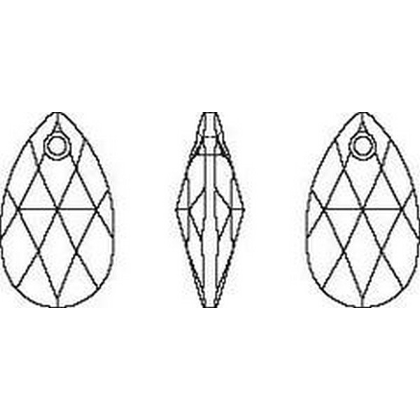 Swarovski - Traan 16x10mm, nog 64x !