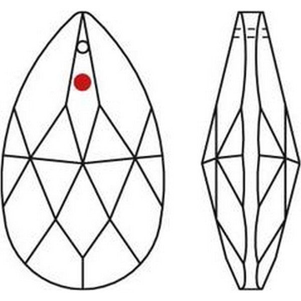 Swarovski - Traan 28x17mm, nog 67x !