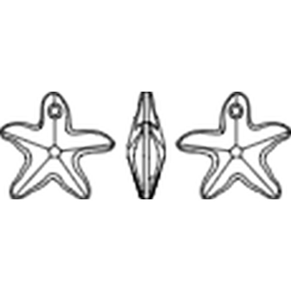 Swarovski - Zeester 28mm - Feng Shui kaartje