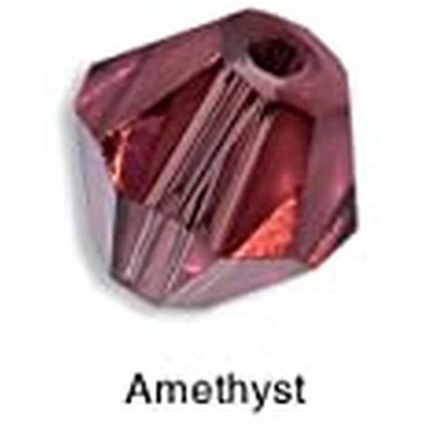 Swarovski Beads 4 mm Bicone Amethist zakje 100 stuks
