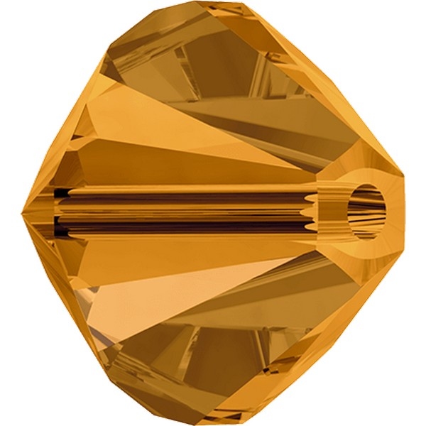 Swarovski Beads 4 mm Xilion Topaz 203 zakje ! 96 stuks