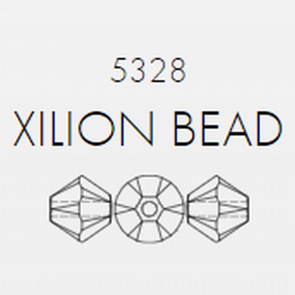 Swarovski Beads 6 mm Xilion Jet 280 + Aurore Boreale 100st