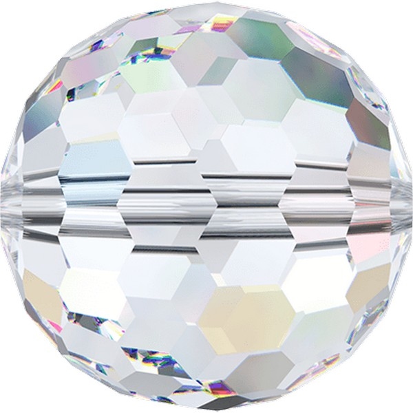 Swarovski Disco Ball Bead 8 mm Crystal 001 met Aurore Boreal