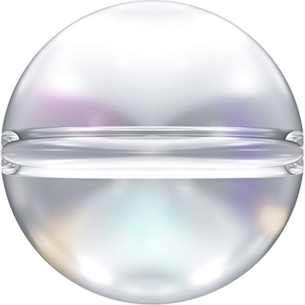 Swarovski Globe Bead 8 mm Crystal + Aurore Boreale (23x)
