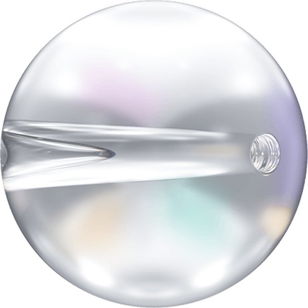 Swarovski Globe Bead 8 mm Crystal + Aurore Boreale (48x)