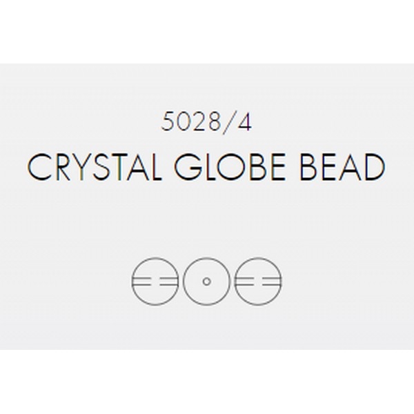 Swarovski Globe Bead 8 mm Crystal + Aurore Boreale (48x)