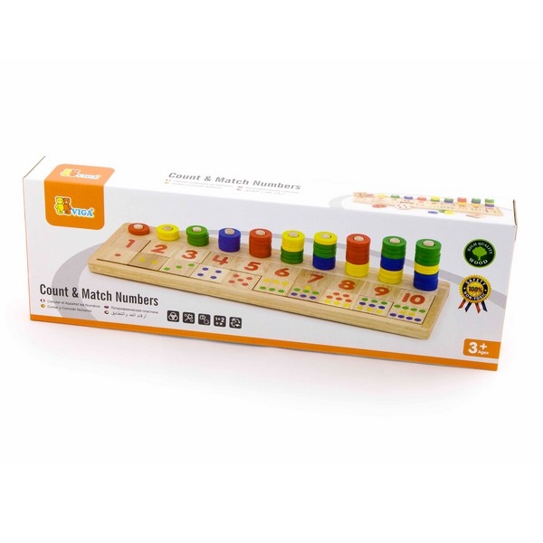 Tel- sorteerspel - Match de getallen - Viga Toys