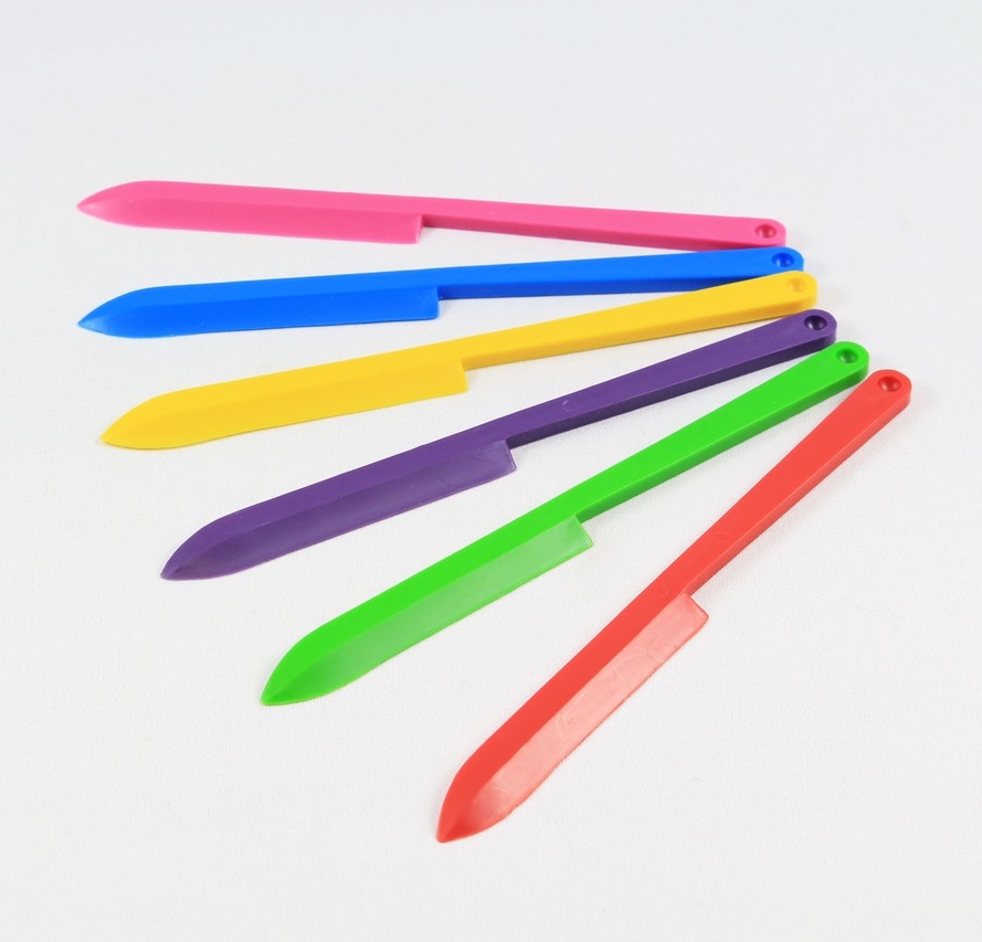 Toebehoren Kneedwas Modelleermes, 6 kleuren