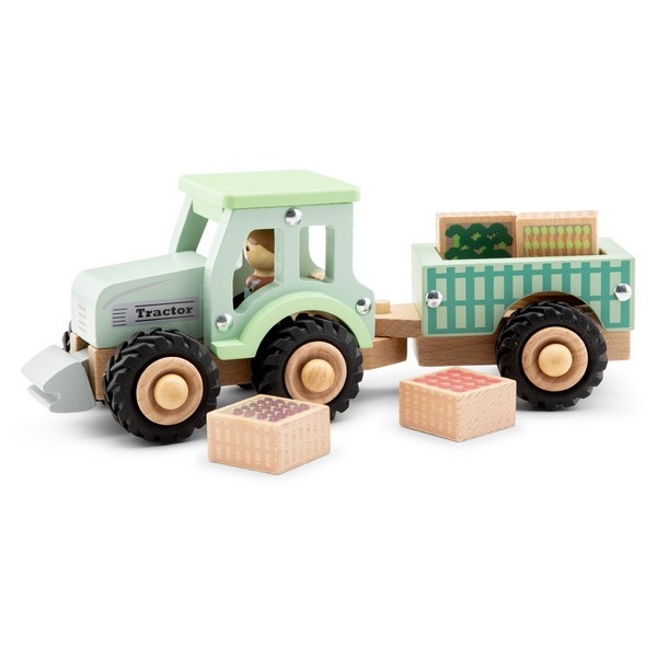 Tractor met aanhanger en groente - Dieren