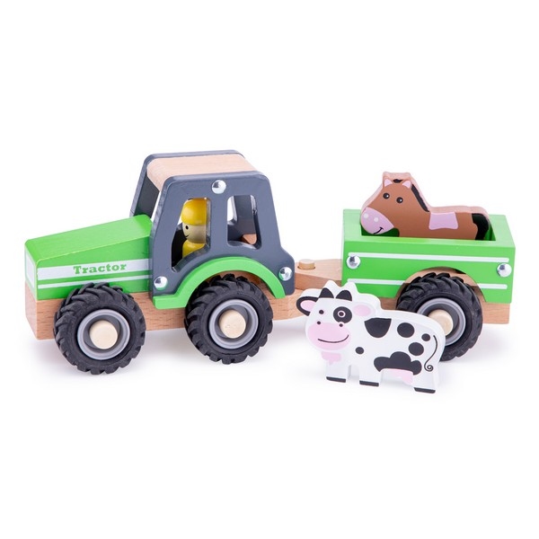 Tractor met aanhanger en speelfiguren - Dieren, uitverkocht
