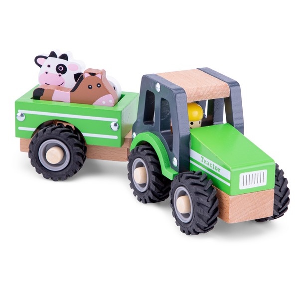 Tractor met aanhanger en speelfiguren - Dieren, uitverkocht