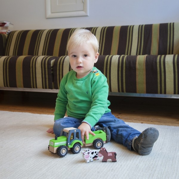 Tractor met aanhanger en speelfiguren - Dieren, uitverkocht