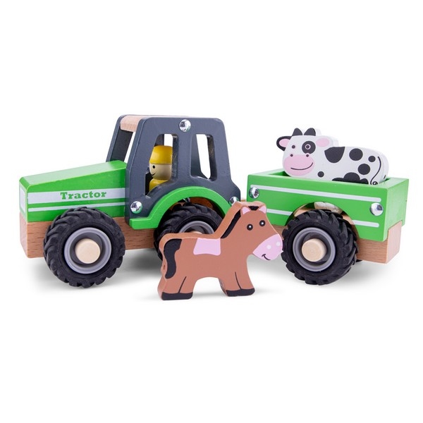 Tractor met aanhanger en speelfiguren - Dieren, uitverkocht