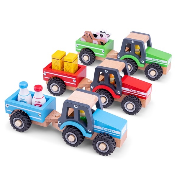 Tractor met aanhanger en speelfiguren - Dieren, uitverkocht