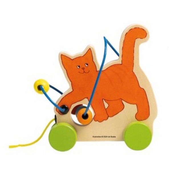 Trekfiguur Dikkie Dik met kralenframe