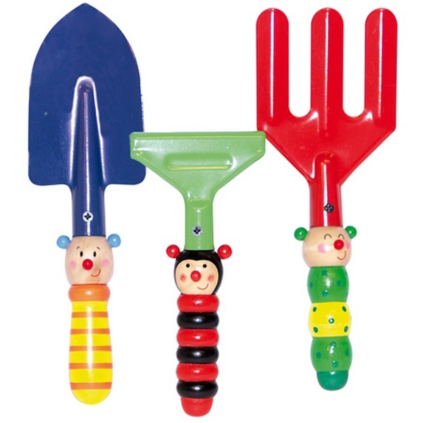 Tuingereedschapset van 3 o.a. hark, schep (21051)