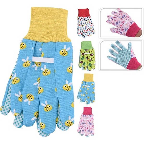Tuinhandschoen voor kinderen 4 Assorti; maat 6,5' (nog 12x)