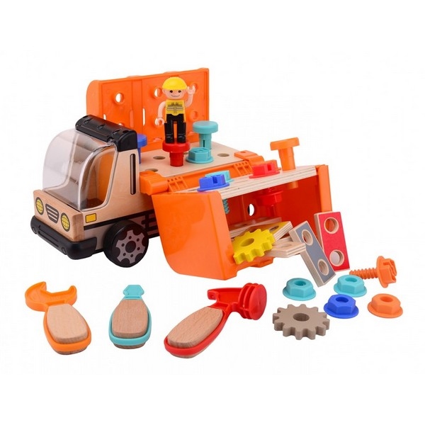 Uitvouwbare werkbank in truck - Jouéco, nog 1x