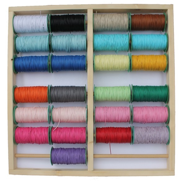 Veter / Waskoord Rol 100m 1,8mm dik kleur Bruin nr 46