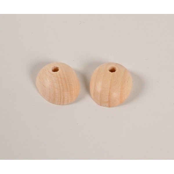 Voetje hout 20x15 mm - zakje 24 stuks