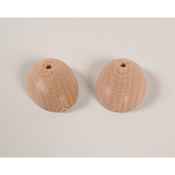 Voetje hout 30x25 mm - zakje 24 stuks
