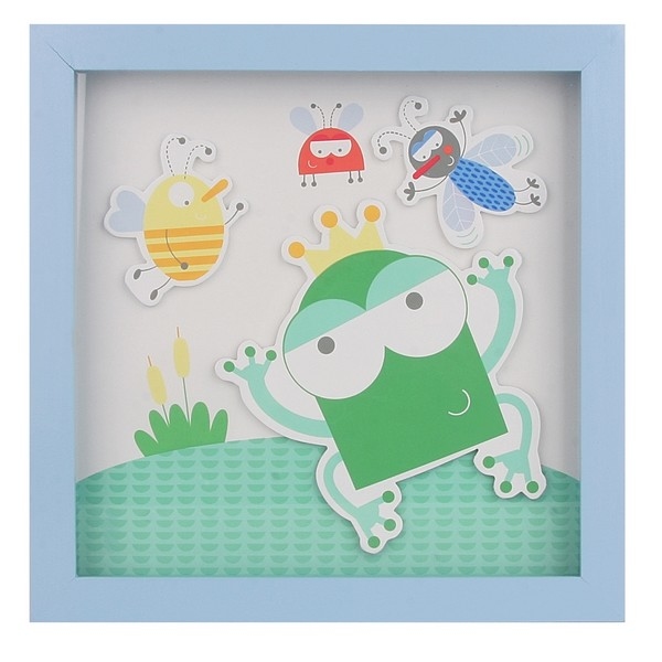 Wanddecoratie Rond het meer 26x26cm