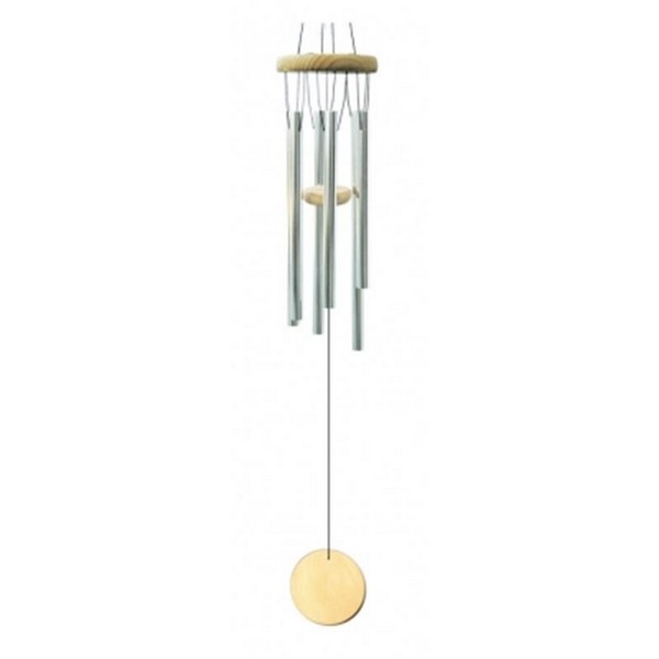 Windgong vijf staafjes met hout - 45 cm - (0210)