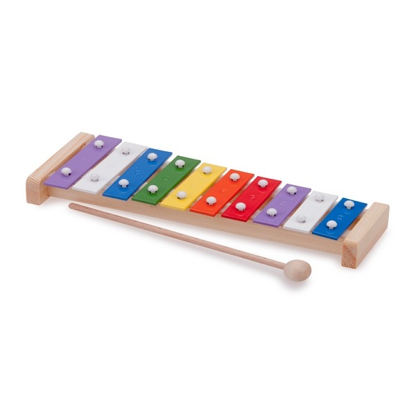 Xylofoon - 10-toons - recht 26cm - met muziekboek
