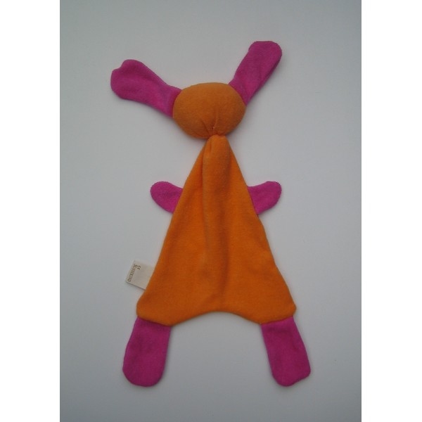 zBadstof Doggy kleur Oranje/Roze (21x36cm)