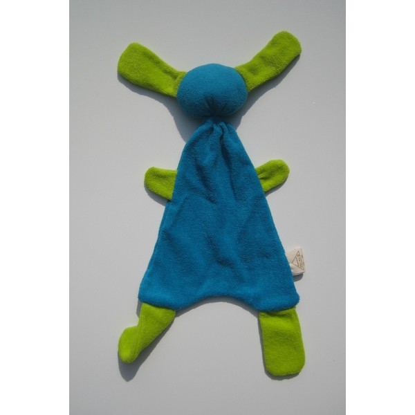 zBadstof Doggy kleur Turquiose/Lime (21x36cm)