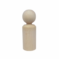 Kegelpoppetje - Recht 80x26 mm met nekje