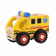 Ambulance met rubberen wielen