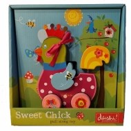 Dushi Pull Along Toy - Sweet Chicken, aanbieding